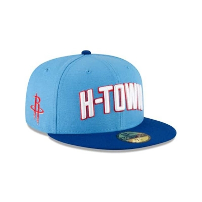 Red Houston Rockets Hat - New Era NBA City Edition 59FIFTY Fitted Caps USA5329078